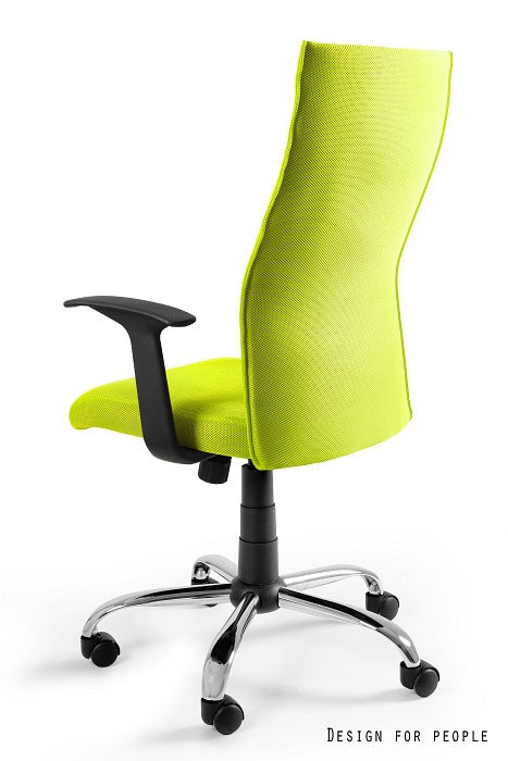 GREEN Swivel office chair BLACK ON Unique Furniture depth 58 cm