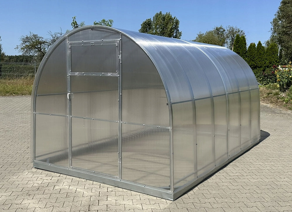 GREENHOUSE 2,5x6m POLYCARBONATE 6mm with ZINC TUNNEL 40x20mm Packaging status original