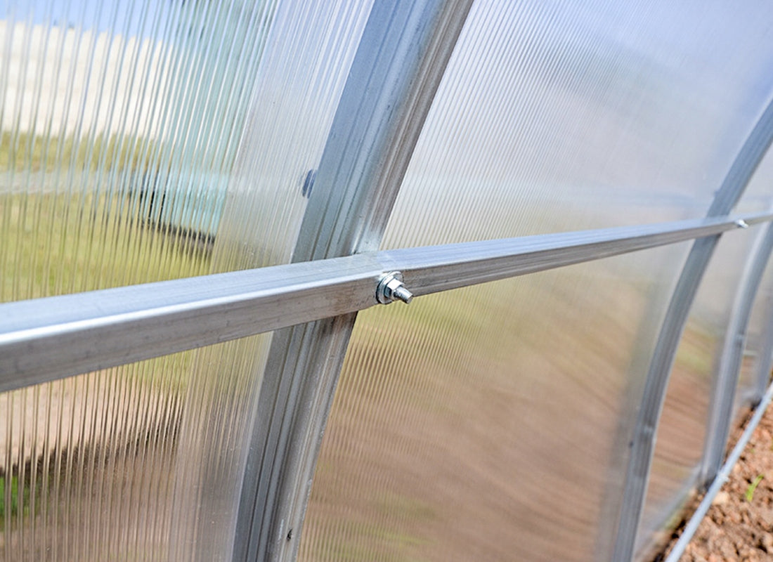 GREENHOUSE 2,5x6m POLYCARBONATE 6mm with ZINC TUNNEL 40x20mm Product height 200 cm