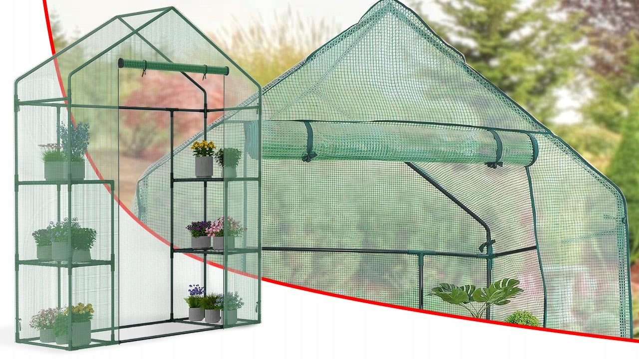 GREENHOUSE BALCONY GARDEN FOIL SMALL MINI FOIL TUNNEL 195x143x73 cm Manufacturer Stazer