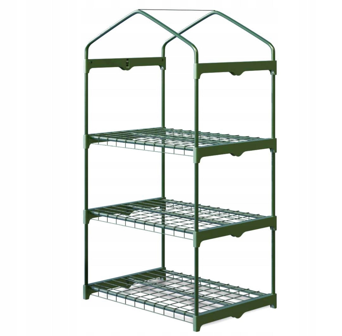 GREENHOUSE GARDEN BALCONY 3 SHELVES BOOKCASE FLOWERBED FLOWER STAND 125x70 Product height 125 cm
