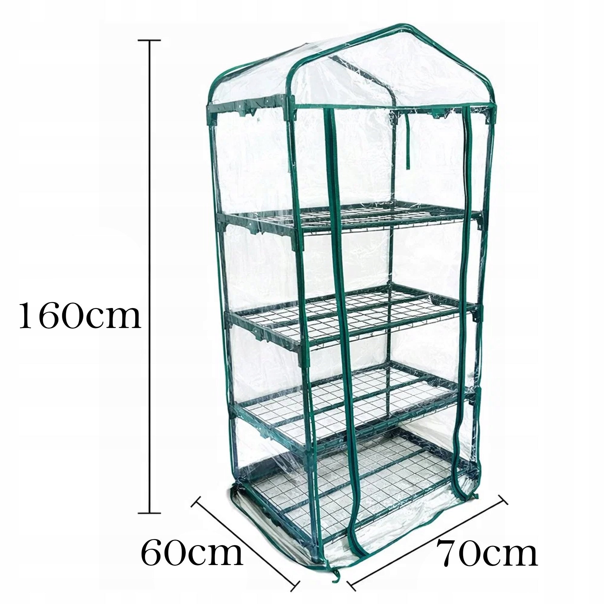 GREENHOUSE GARDEN BALCONY TERRACE FOR BALCONY 70x60x160CM FOIL LOCKABLE Length 0.6 m