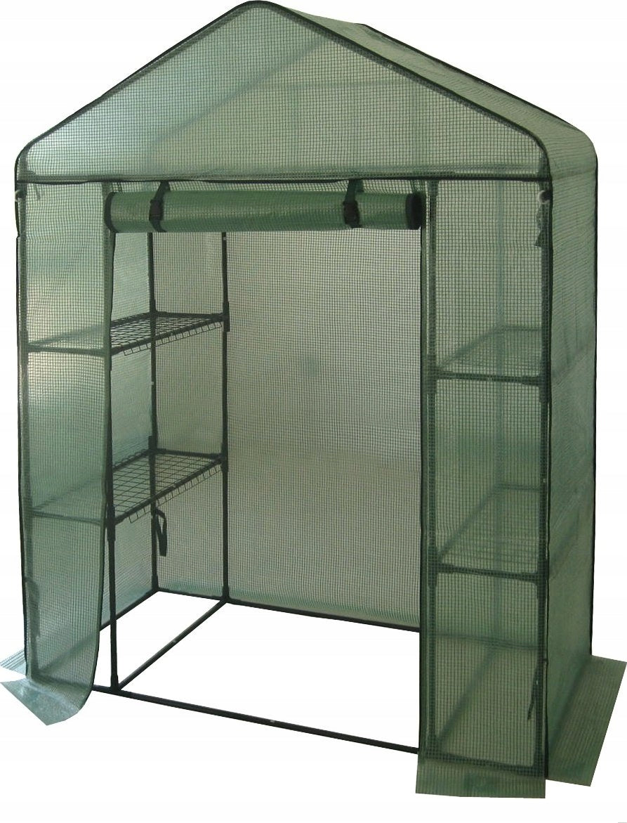 GREENHOUSE GARDEN FOIL WITH SHELVES SEEDLING FOR SOWING quilting on the balcony Width 140 m