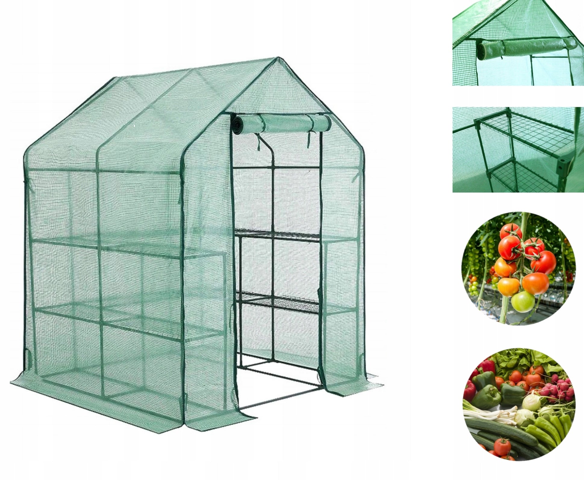 GREENHOUSE GARDEN TUNNEL GARDEN TENT HECHT TILTII STEEL FRAME Manufacturer Hecht