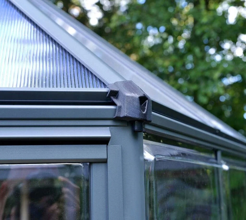 GREENHOUSE GARDEN WINTER GARDEN 2,5x2,5 PALRAM ALUMINUM POLYCARBONATE GREY Width 2.67 m