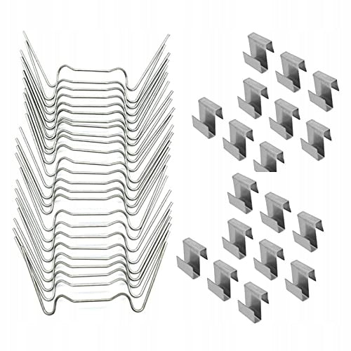 GREENHOUSE GLAZING CLIPS STAINLESS STEEL 100 PCS STEEL Brand no brand