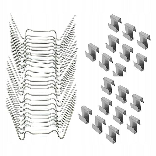 GREENHOUSE GLAZING CLIPS STAINLESS STEEL 100 PCS STEEL
