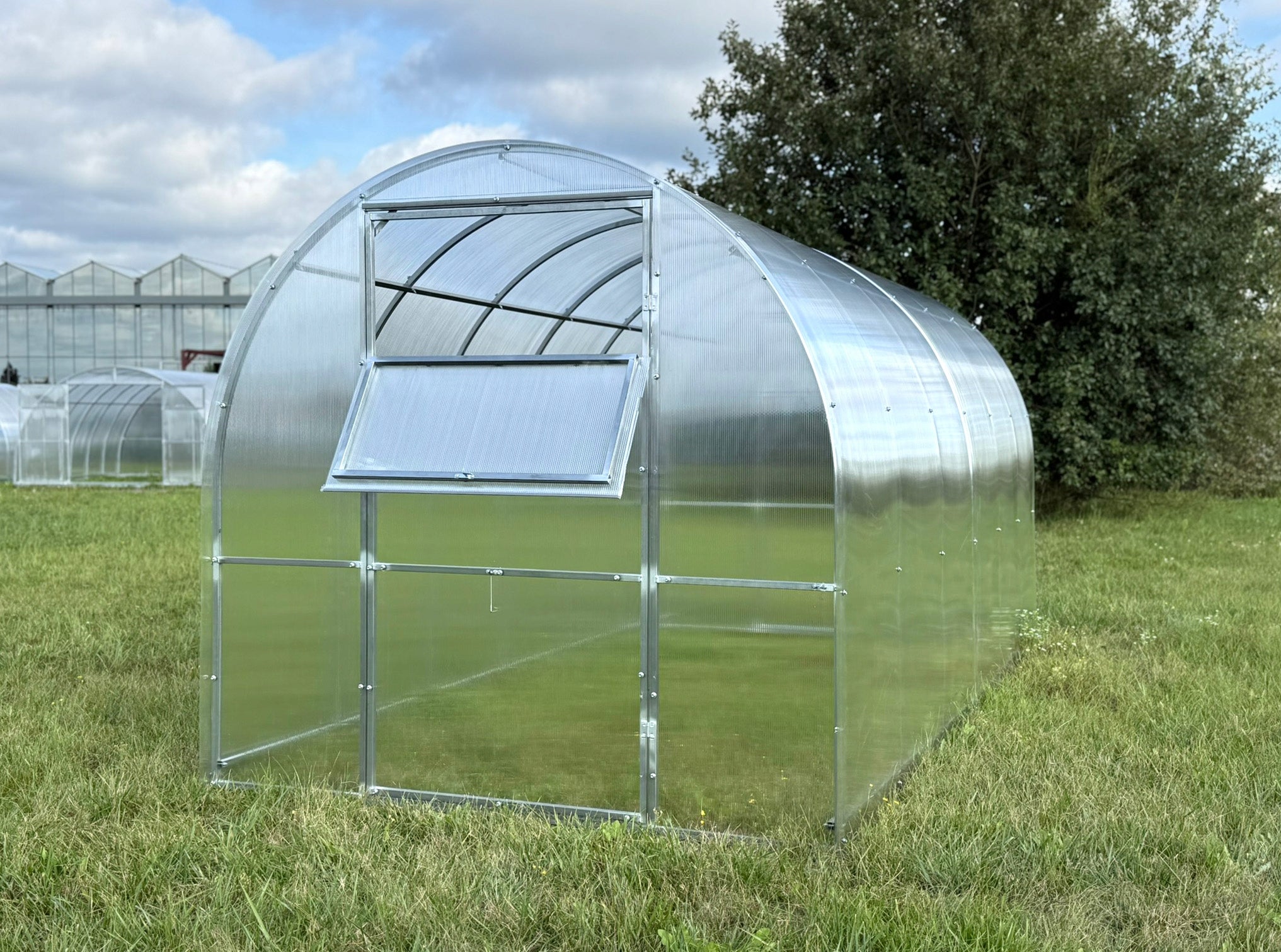 GREENHOUSE MADE OF POLYCARBONATE 2x3m with ZINC TUNNEL 20x20mm Manufacturer code Szklarnia Mini 2x3m poliwęglan 4mm