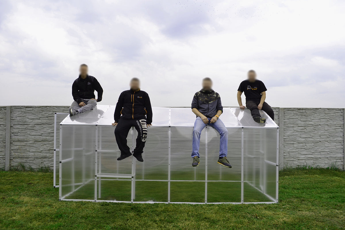 GREENHOUSE MADE OF POLYCARBONATE 4,2m2 PRODUCT PL Length 2.1 m