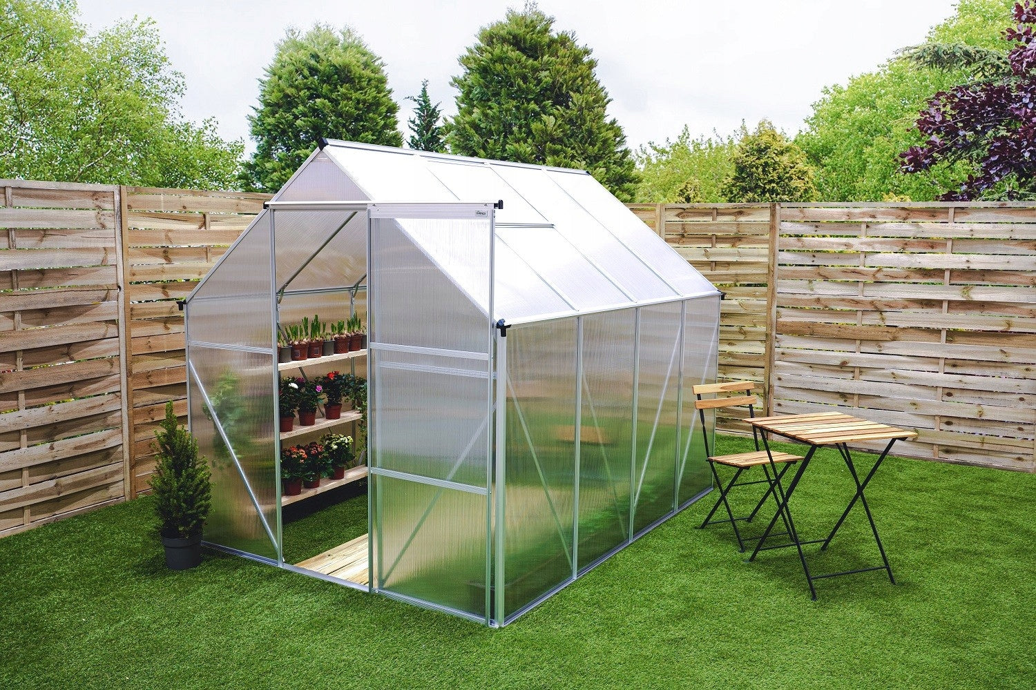 GREENHOUSE MADE OF POLYCARBONATE 4MM - 2,5x2m GARDEN TUNNEL - VIOLA II Manufacturer Grindi