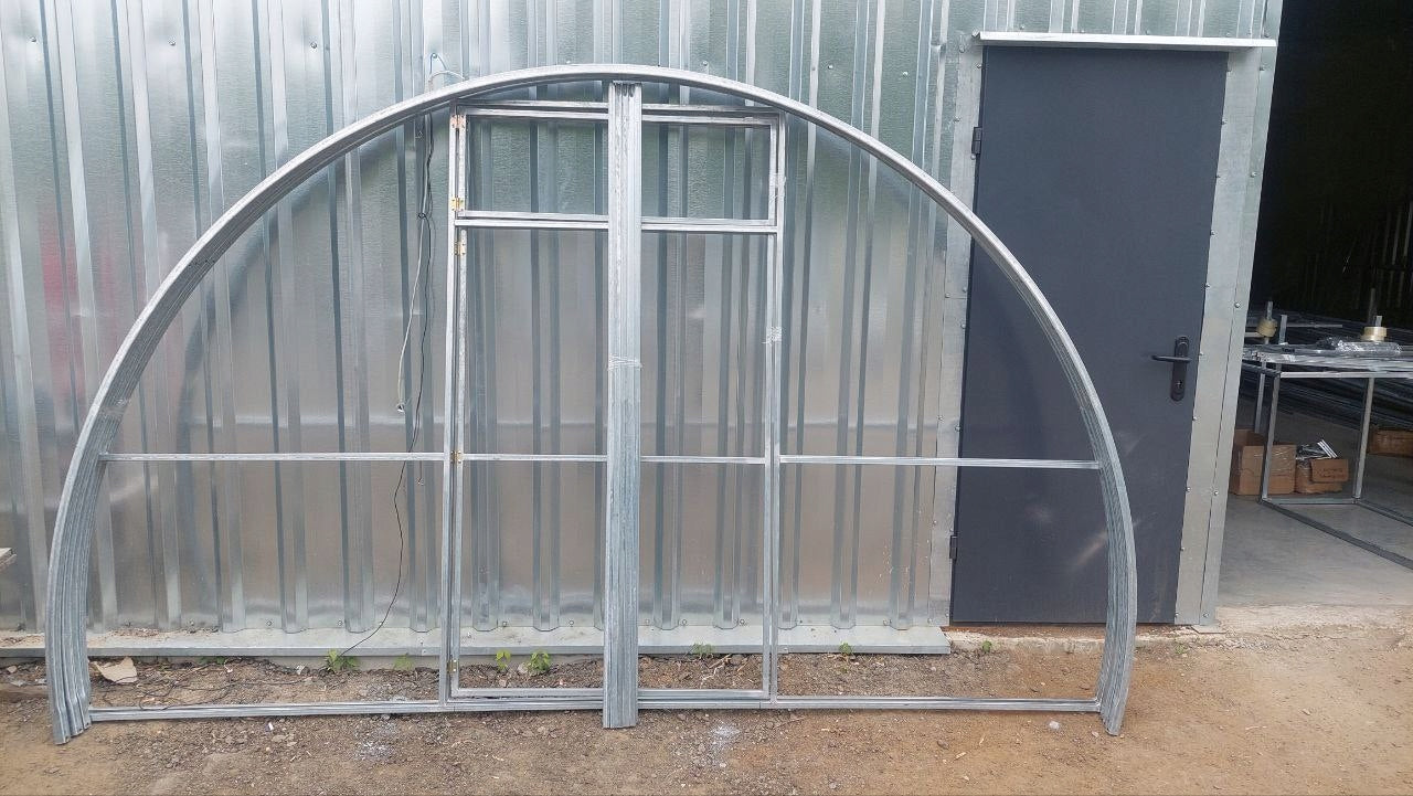 GREENHOUSE TUNNEL 3X8 WITH POLYCARBONATE 3 MM"ALISTAN 30X30" Product height 200 cm