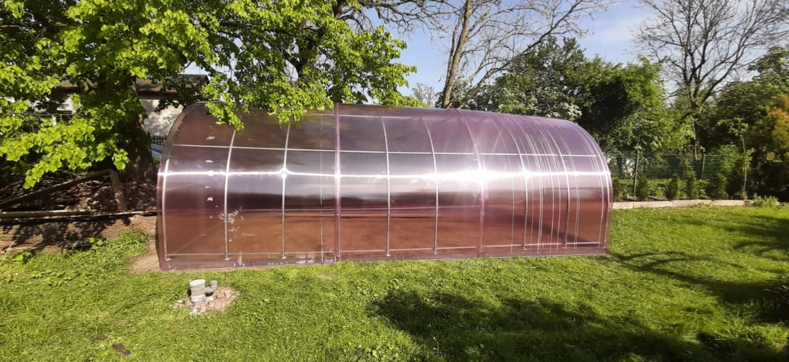 GREENHOUSE made of polycarbonate NANO AGRONOM LUX 3x6m 6mm 40x20 Manufacturer code LUX 3x6 Nano 6mm 40x20