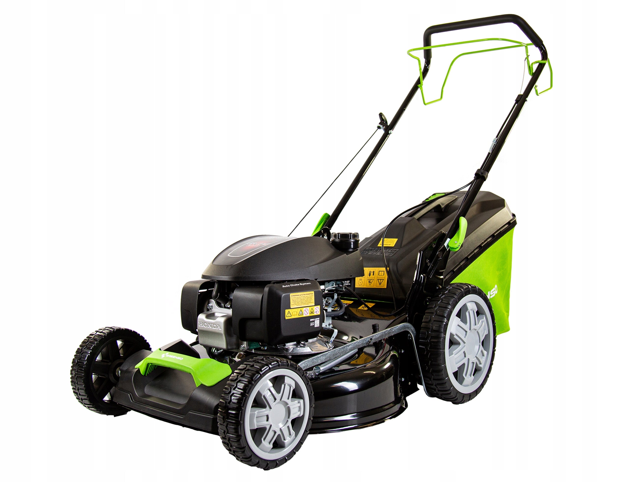 GREENSO Diesel mower with drive, 53CM, engine HONDA GCV200 5,6HP +OIL Basket capacity 60 l