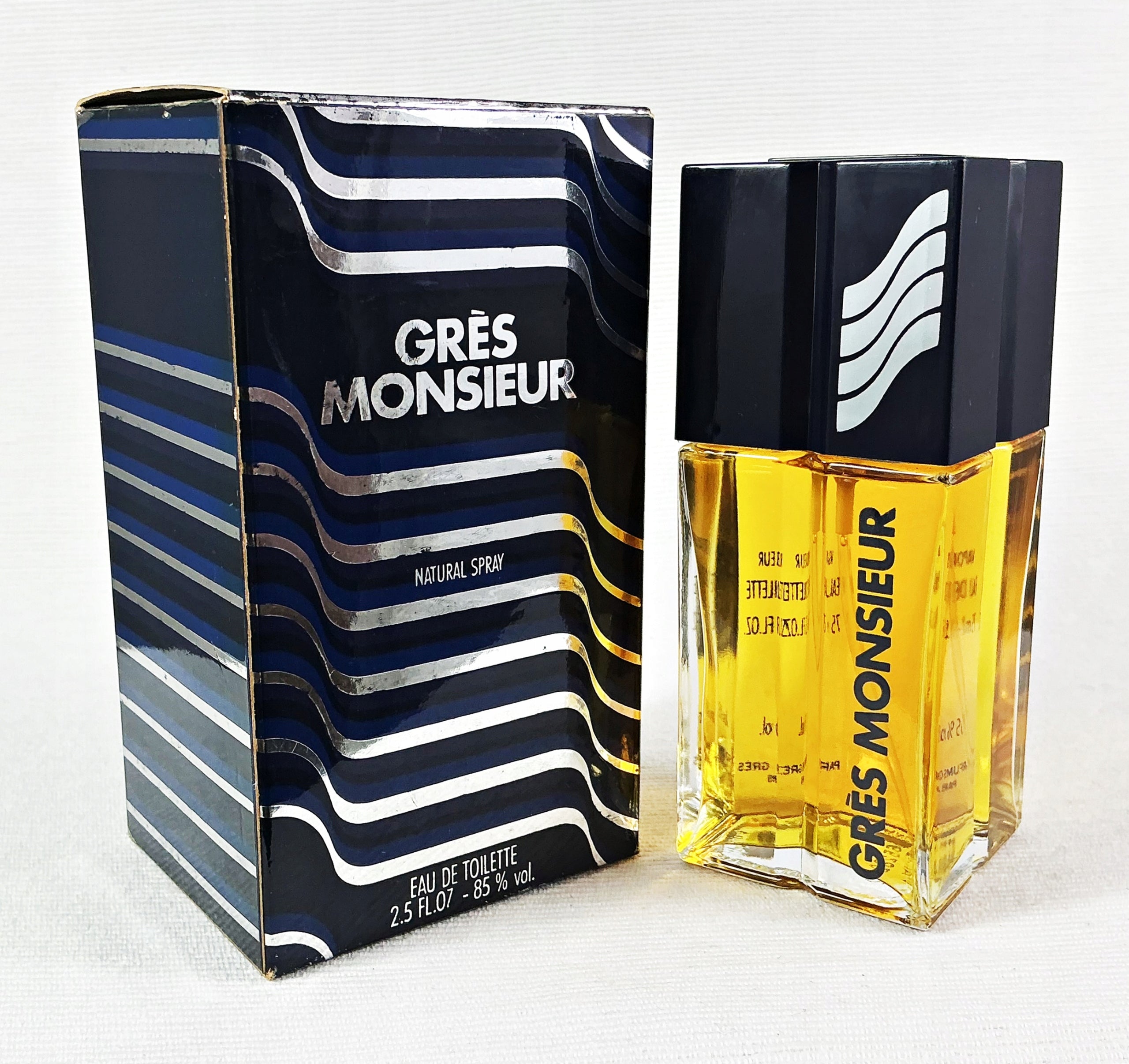 GRES MONSIEUR 75 ML EAU DE TOILETTE SPRAY MEGA UNIQUE Packaging status original