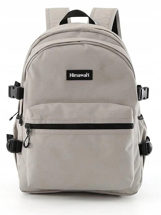 GREY Fashionable Women's Backpack Himawari Spacious Waterproof for Work to School Brand Himawari