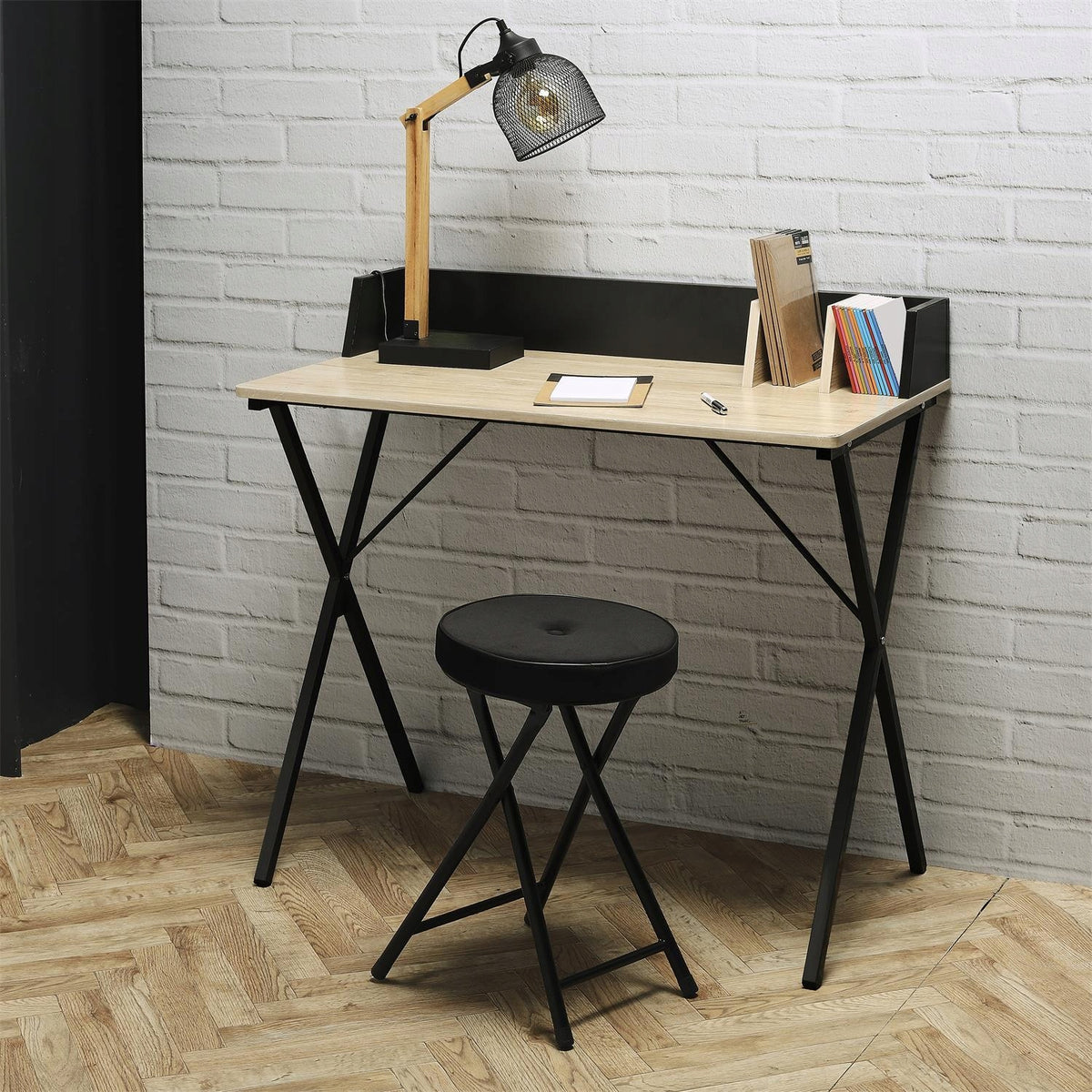 GREY MODERN DESK FOR OFFICE Brico LOFT Body material MDF board