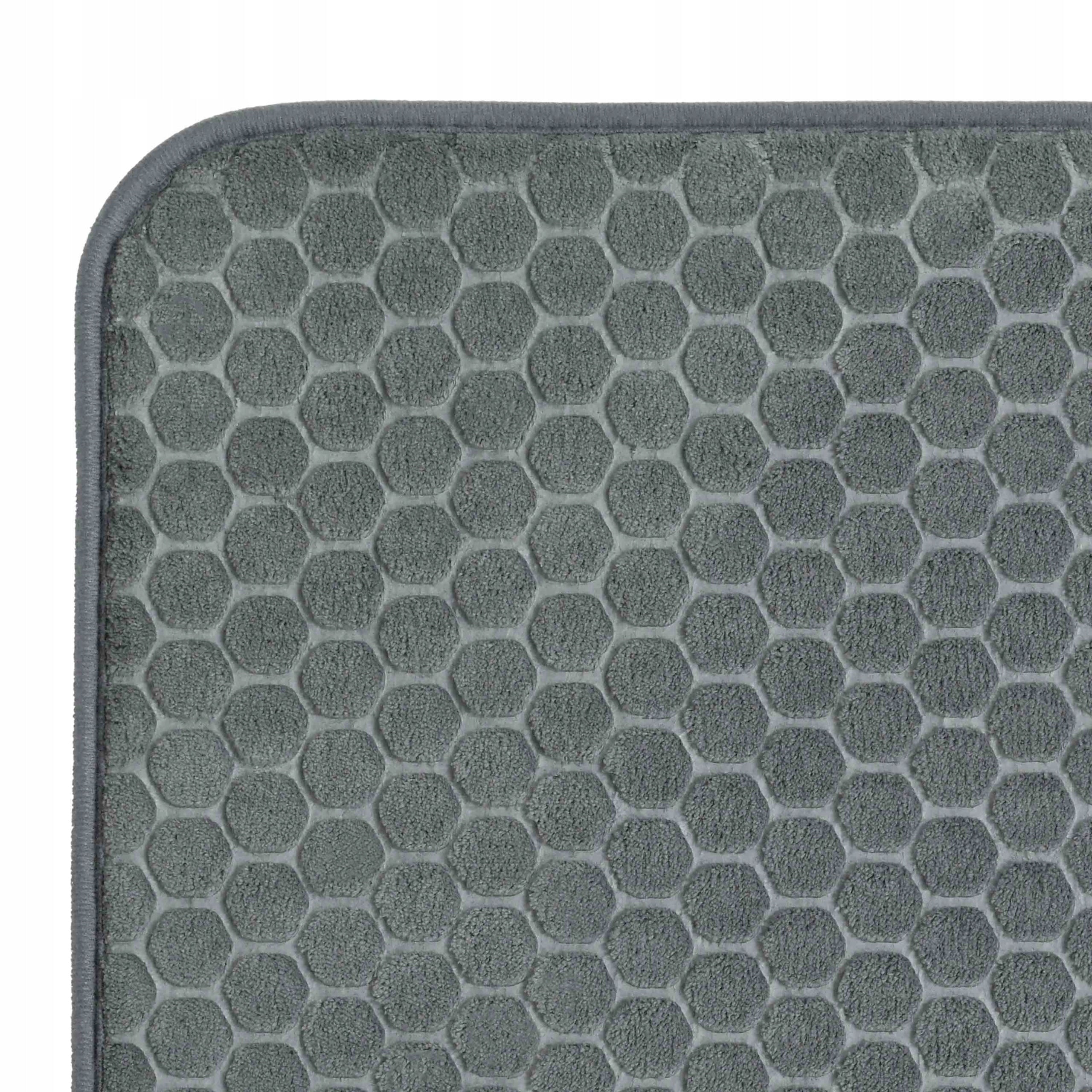 GREY RUG 50x80 CM Bathroom Toilet Soft Absorbent NON-SLIP Stylish Manufacturer code ROD0249