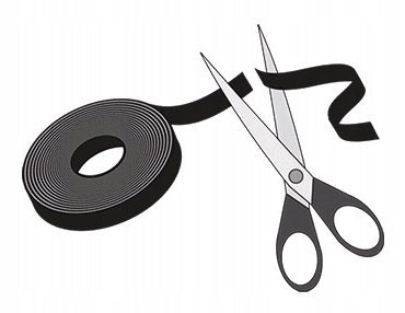GREY VELCRO TAPE BAND GREY VELCRO CABLE ORGANIZER 15mm 1m Brand no brand