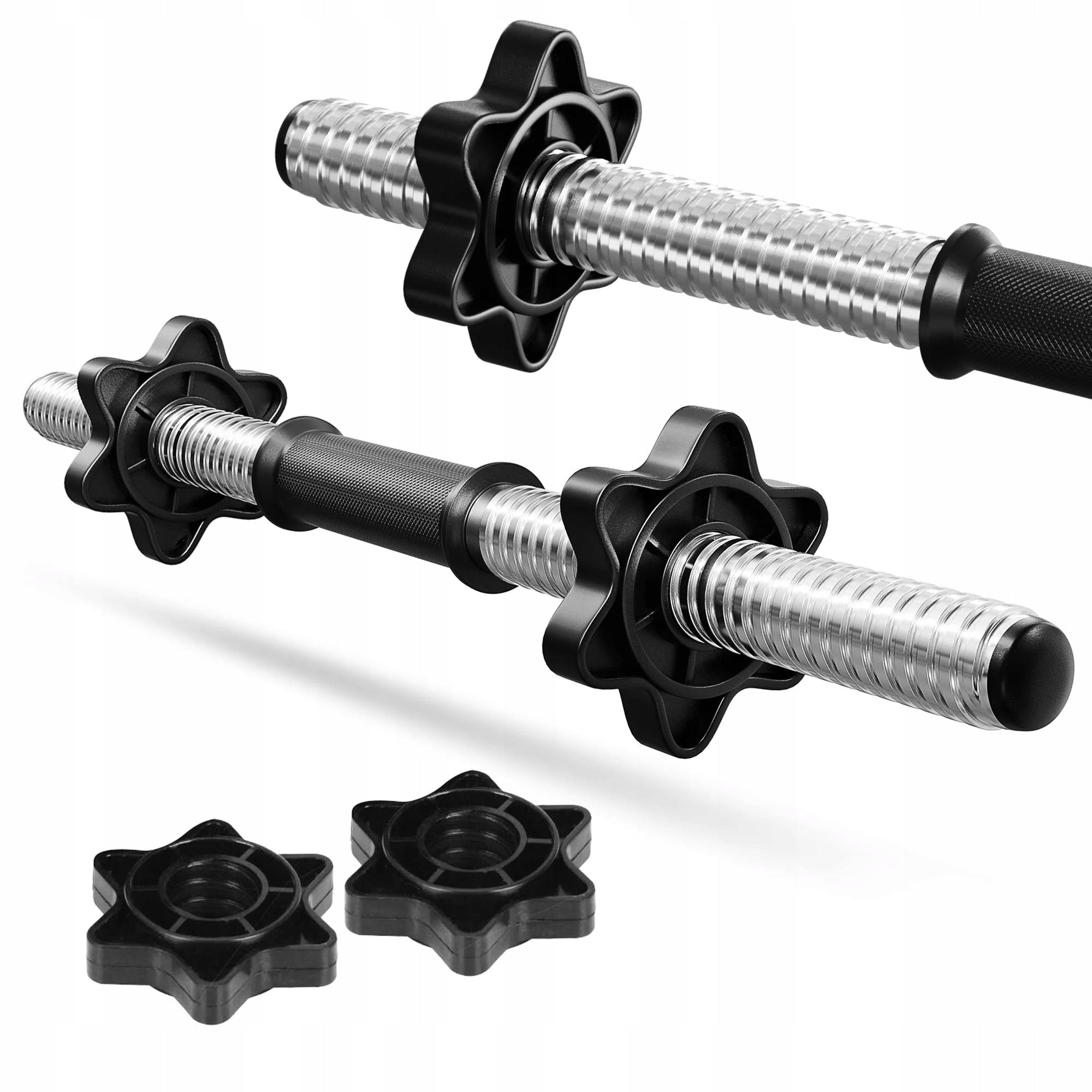 GRIFFIN for dumbbells straight threaded grooved handles fitness nut length 52cm