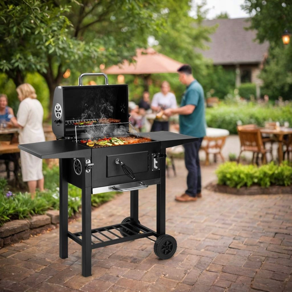 GRILL CARBON GARDEN GRILL LARGE ASHTRAY 3 SHELVES SET for Garden TERMO Manufacturer Grill