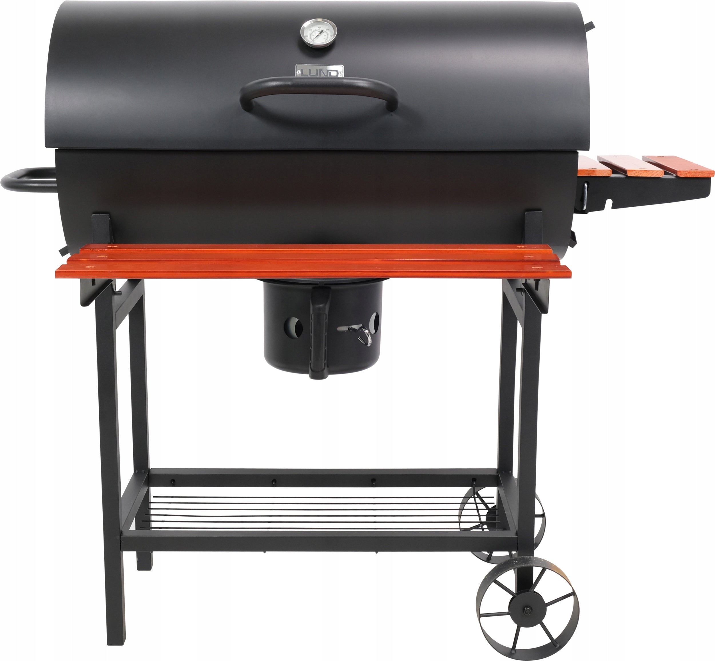 GRILL CHARCOAL BARREL WITH COVER GARDEN ASHTRAY LARGE 71X35CM LUND
