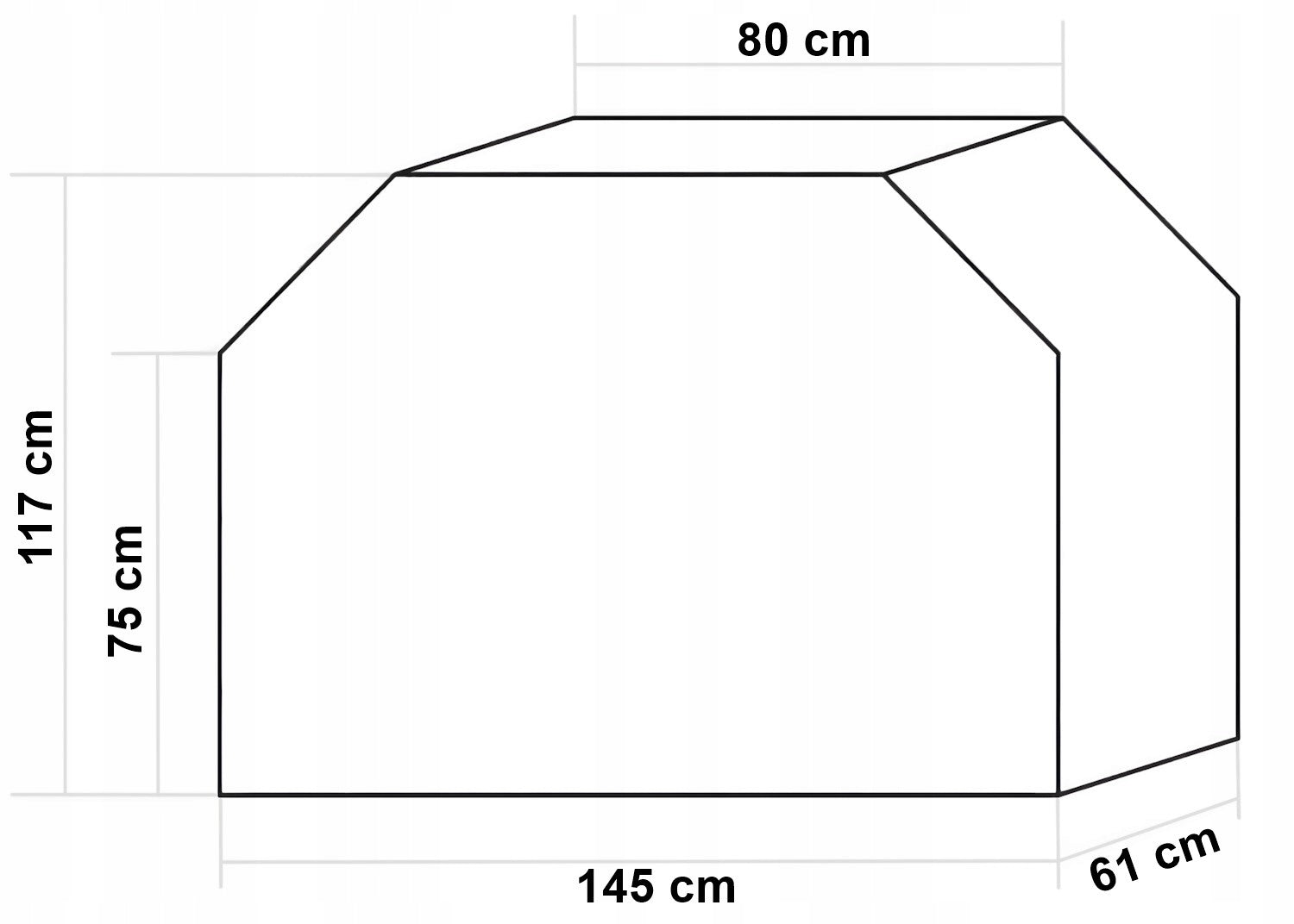 GRILL COVER GAS GRILL COVER WATERPROOF LARGE 145X117X61 CM Manufacturer Gockowiak
