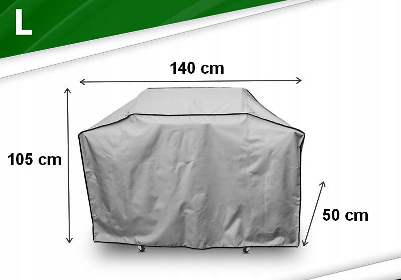 GRILL COVER garden gas cover Polish STRONG 140 cm SIZE L Manufacturer code GR-001 BASIC