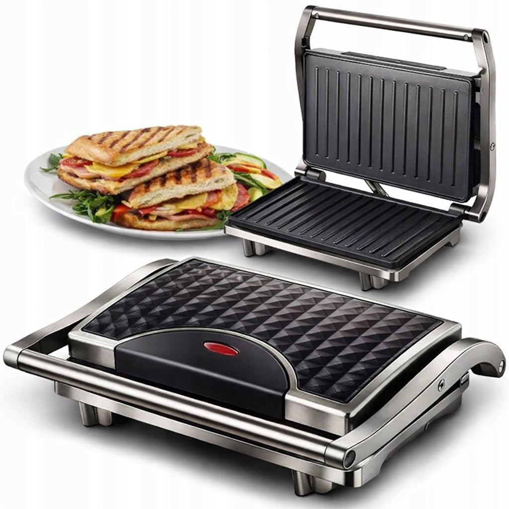 GRILL ELECTRIC TOASTER FOR PANINI SANDWICHES FOLDING STRONG Power rating 2000 W