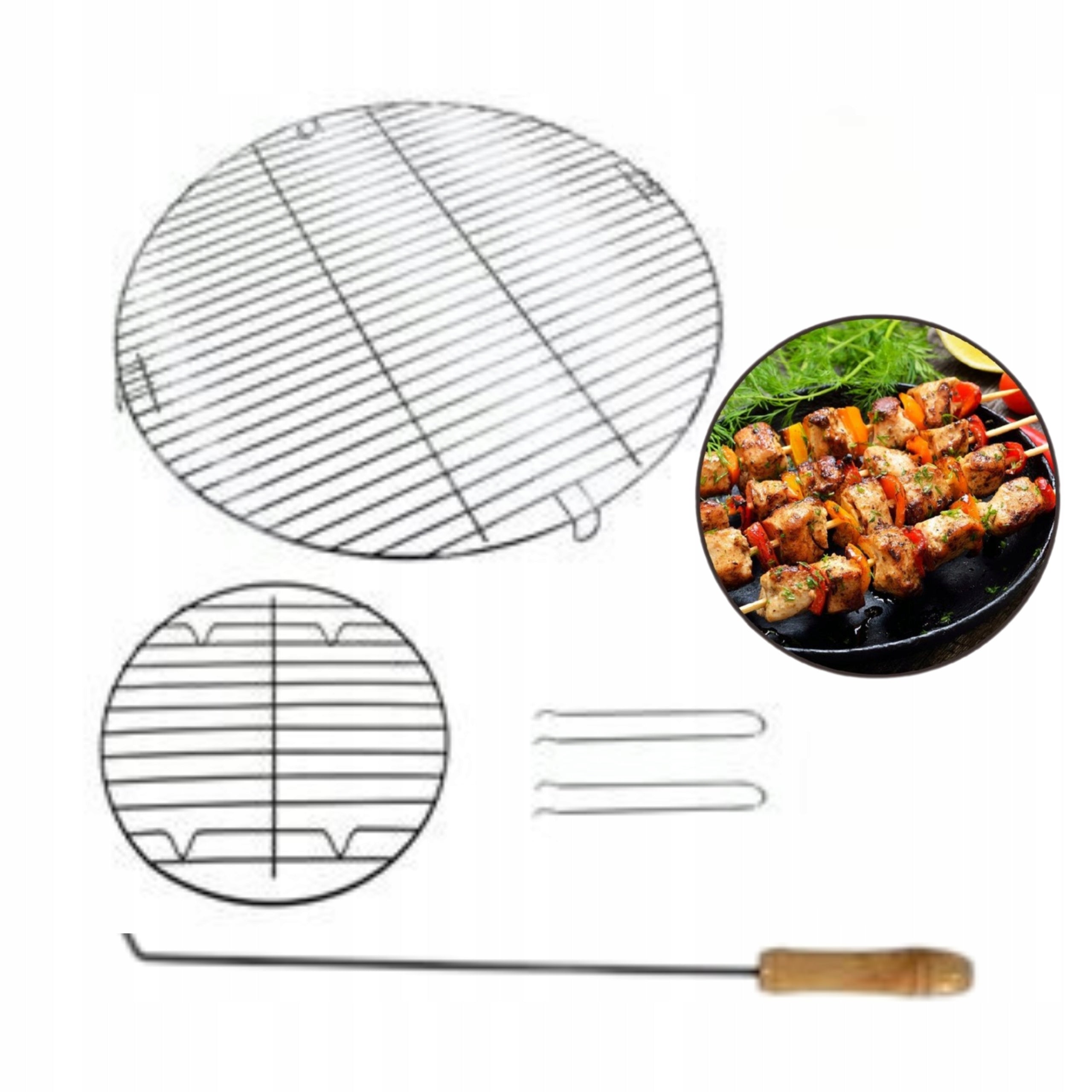 GRILL GRATE FOR FIREPLACE ROUND SET FOR HEARTH ROMA MILANO 60 CM EAN (GTIN) 5900670029293