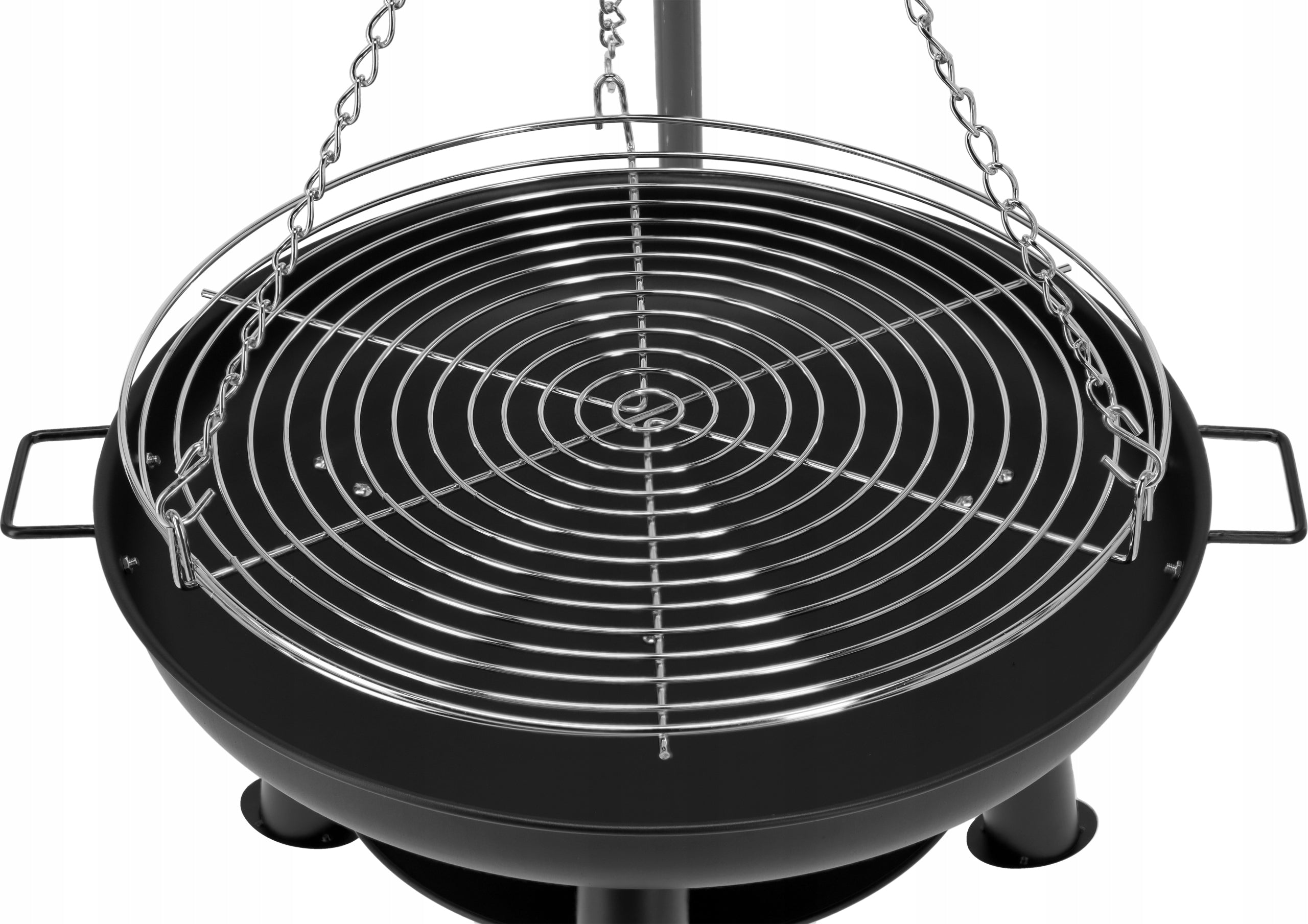 GRILL HANGING GARDEN TRIPOD FOCAL HEARTH GRATE 56,5CM LUND Grill width 129 cm