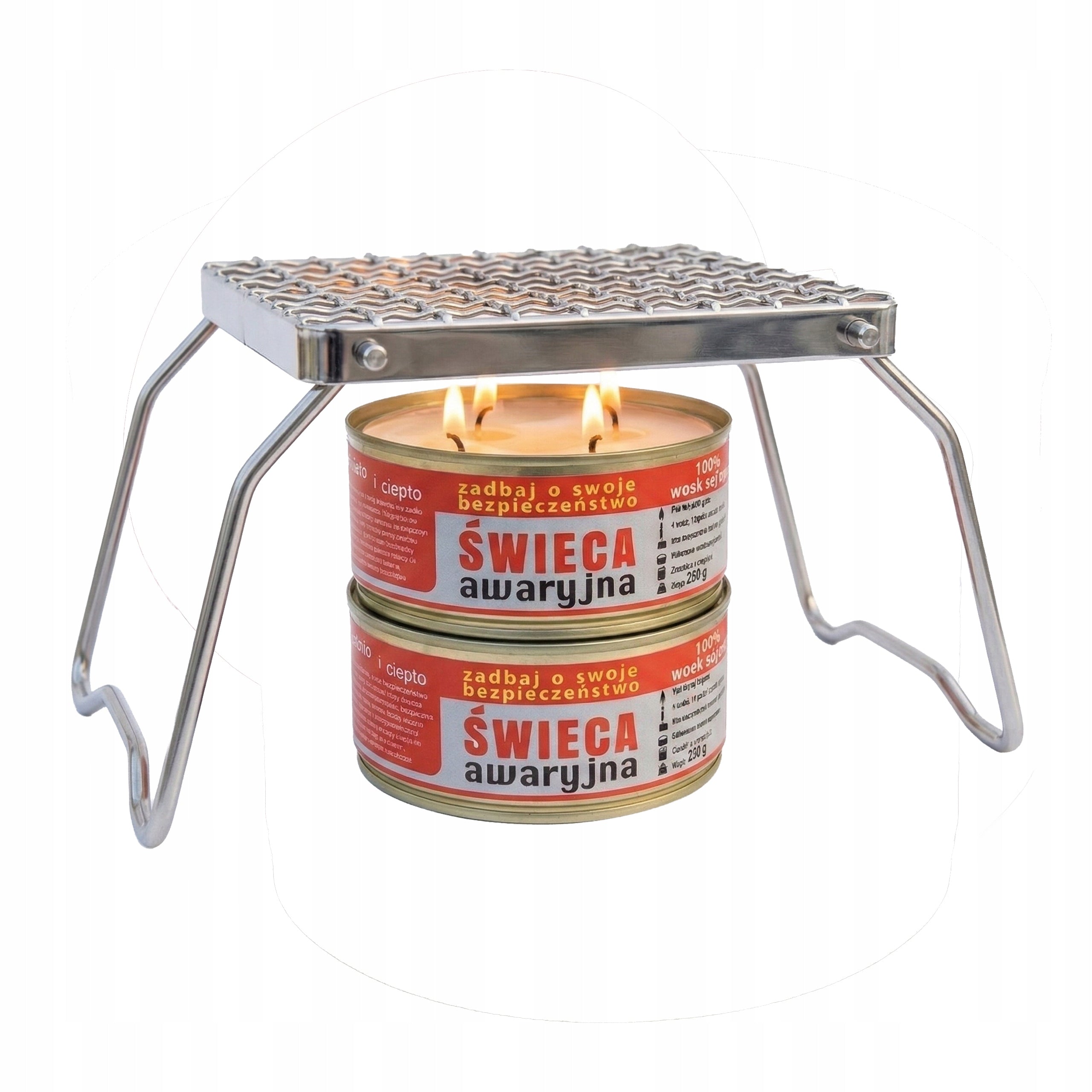 GRILL Haske PRO tourist FOLDING bonfire GRATE PORTABLE outdoor STEEL Packaging status original