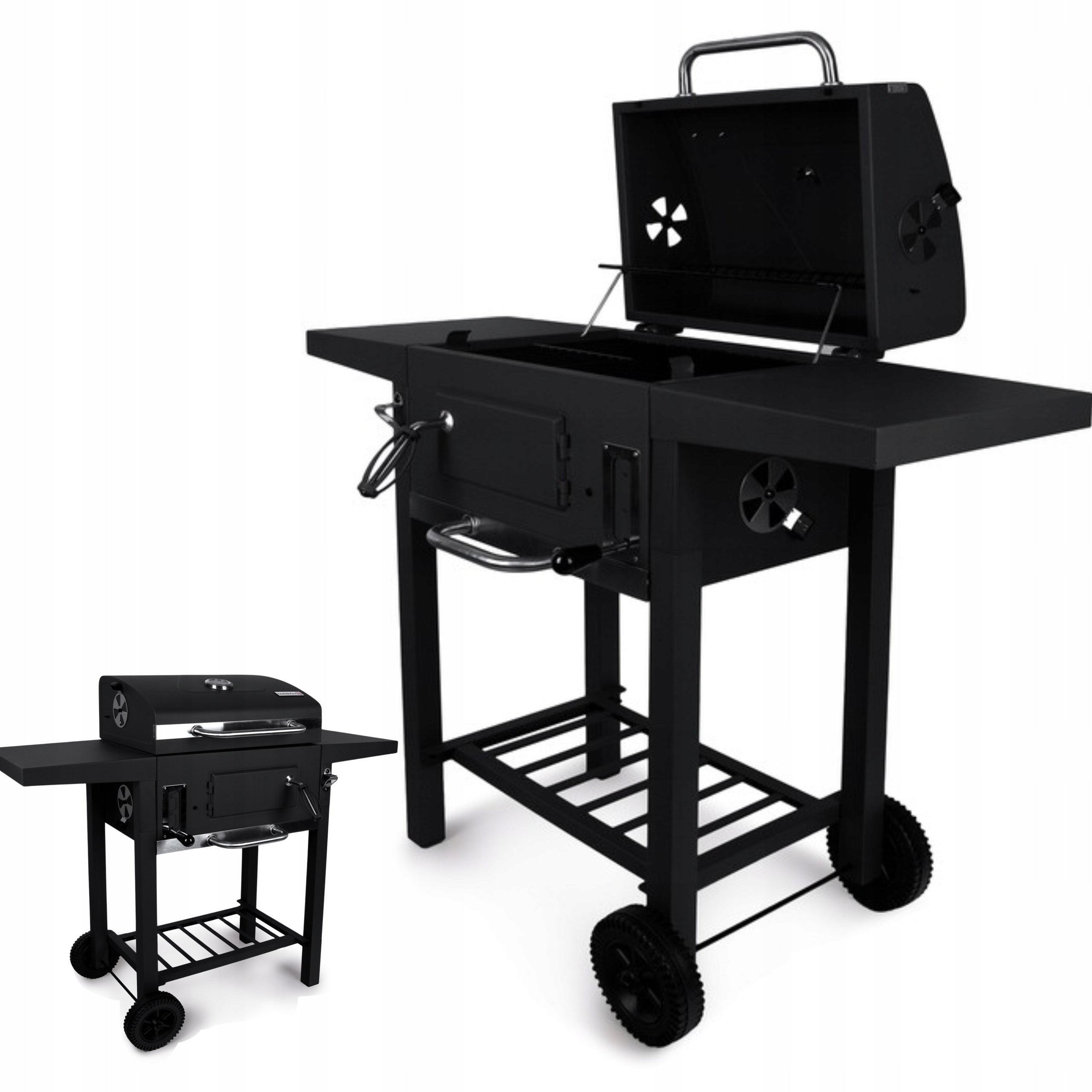 Holzkohlegrill Curron ProBend GM5000, 114,5x60x108 cm 
