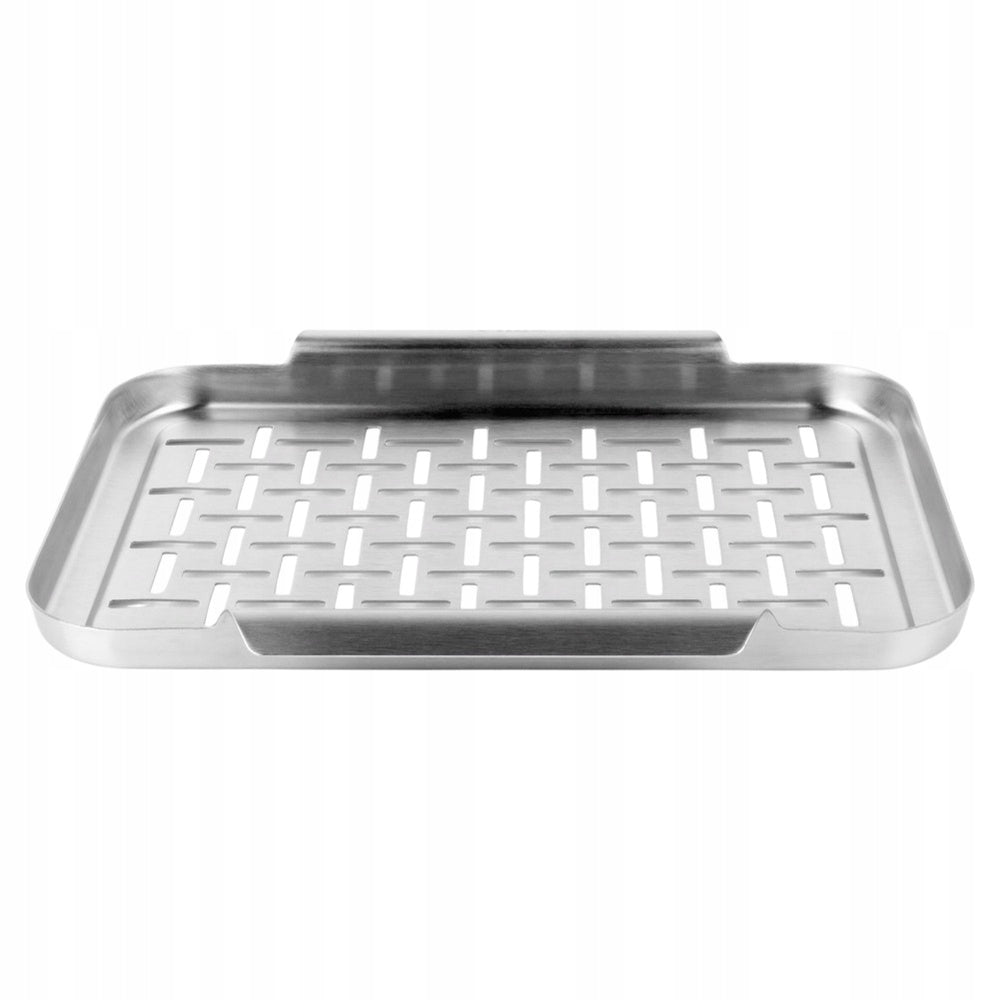 GRILL Plate Sheet Tray Grilling Grate Perforated Steel 29,5cm Shape rectangular
