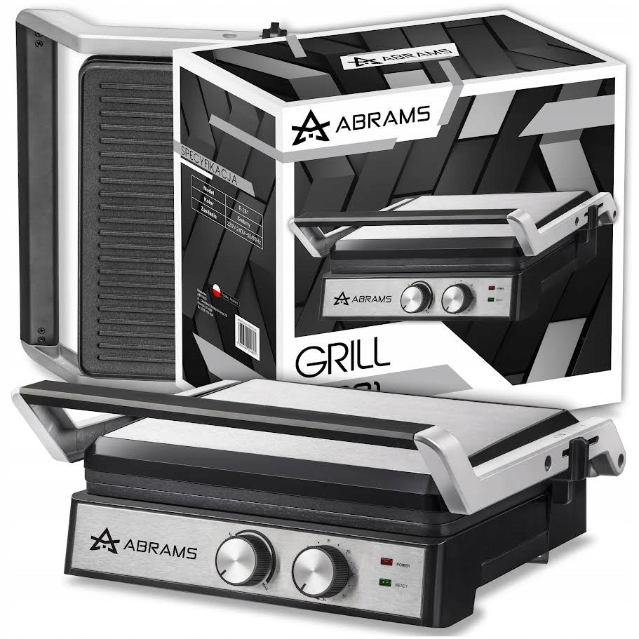 GRILL TOASTER ELECTRIC 3IN1 WITH TEMPERATURE CONTROL TIMER STRONG