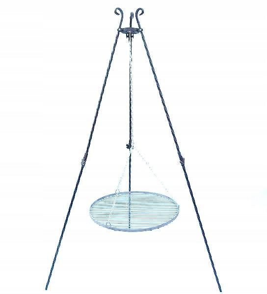 GRILL TRIPOD FORGED FOCAL LENGTH +GRATE 60cm GARDEN 3