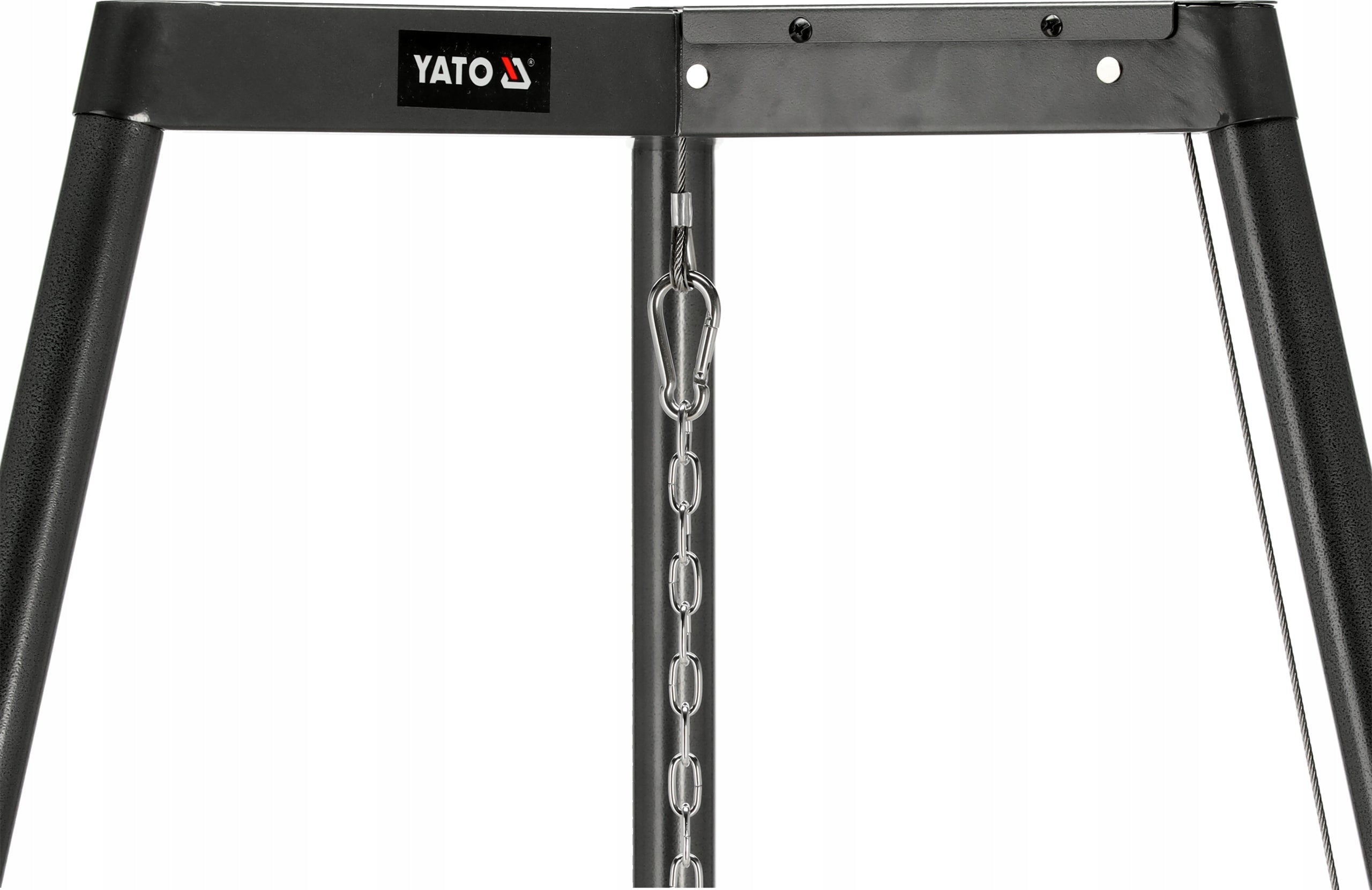 GRILL TRIPOD GARDEN GRATE STAINLESS STEEL HEARTH HANGING 66 CM LUND Grate length 66 cm