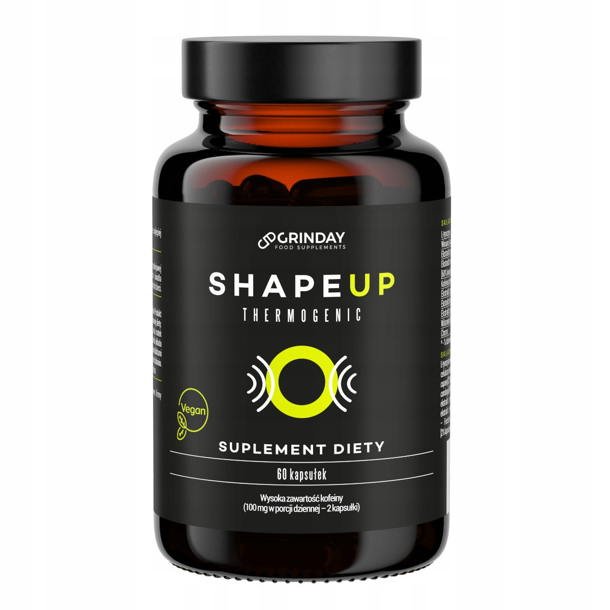 GRINDAY SHAPE UP APPETITE SUPPRESSION THERMOGENESIS ENERGY BURNER Expiration date at least 1 year from the date of purchase