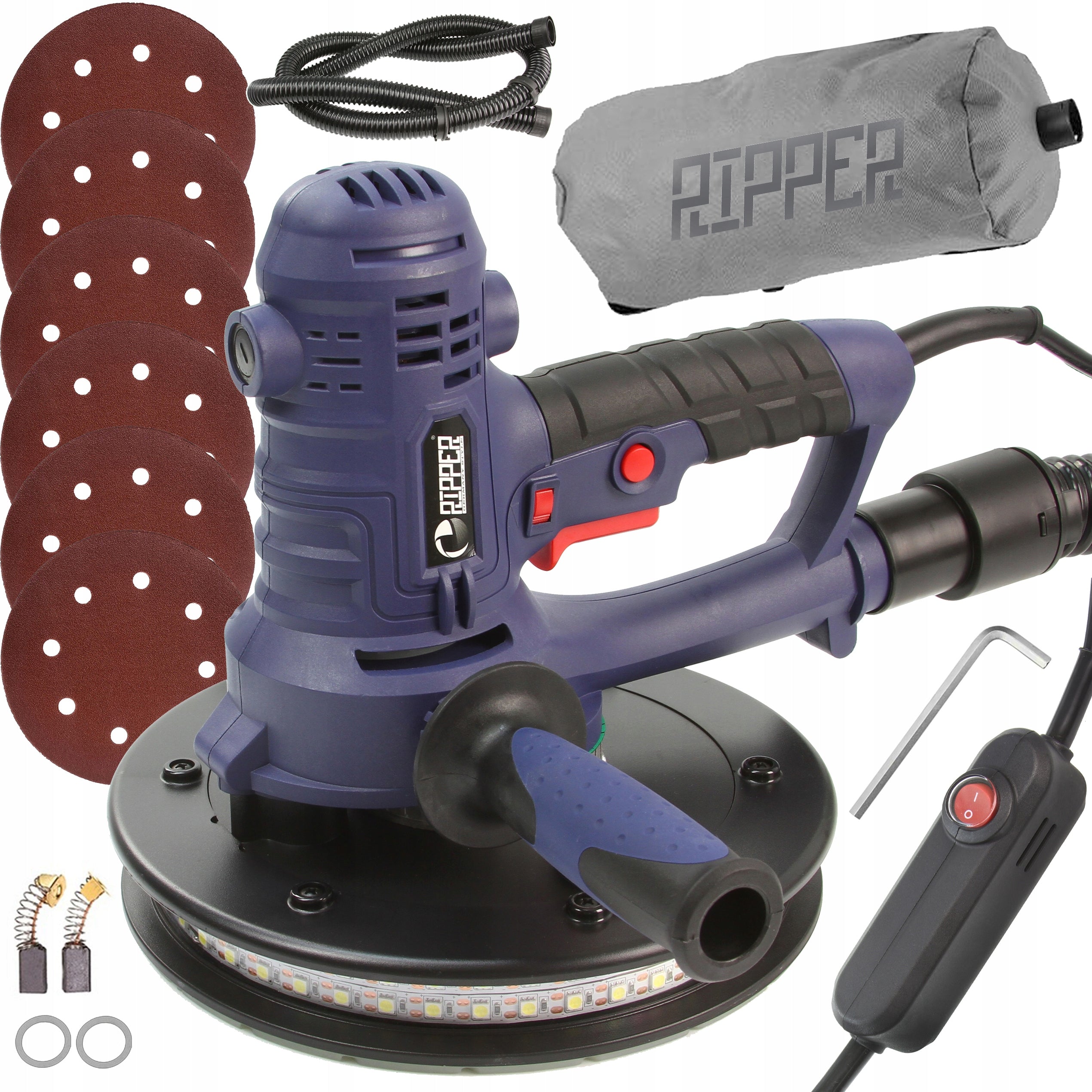 GRINDER 180 mm FOR GRINDING PLASTER OF LED WALLS + 6 PAPERS Manufacturer code M90200