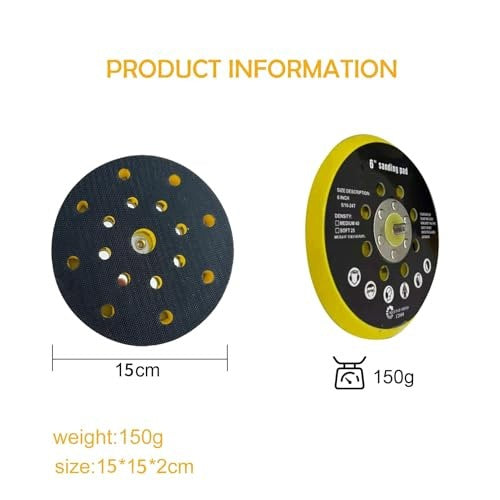 GRINDING DISC 150 MM PNEUMATIC FOR FESTOOL RO1 RO2 for home Manufacturer code SWC5908151680384