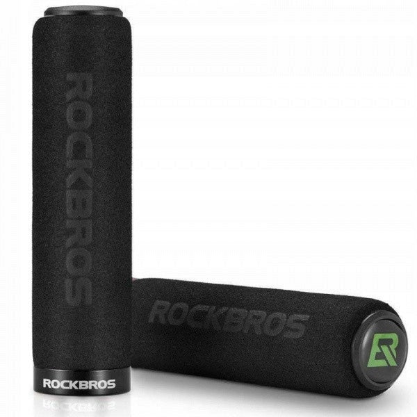 GRIPS FOAM BICYCLE GRIPS ROCKBROS BT1001BK LIGHT COMFORTABLE MTB BLACK Manufacturer code GĄBKOWE RĄCZKI DO KIEROWNICY