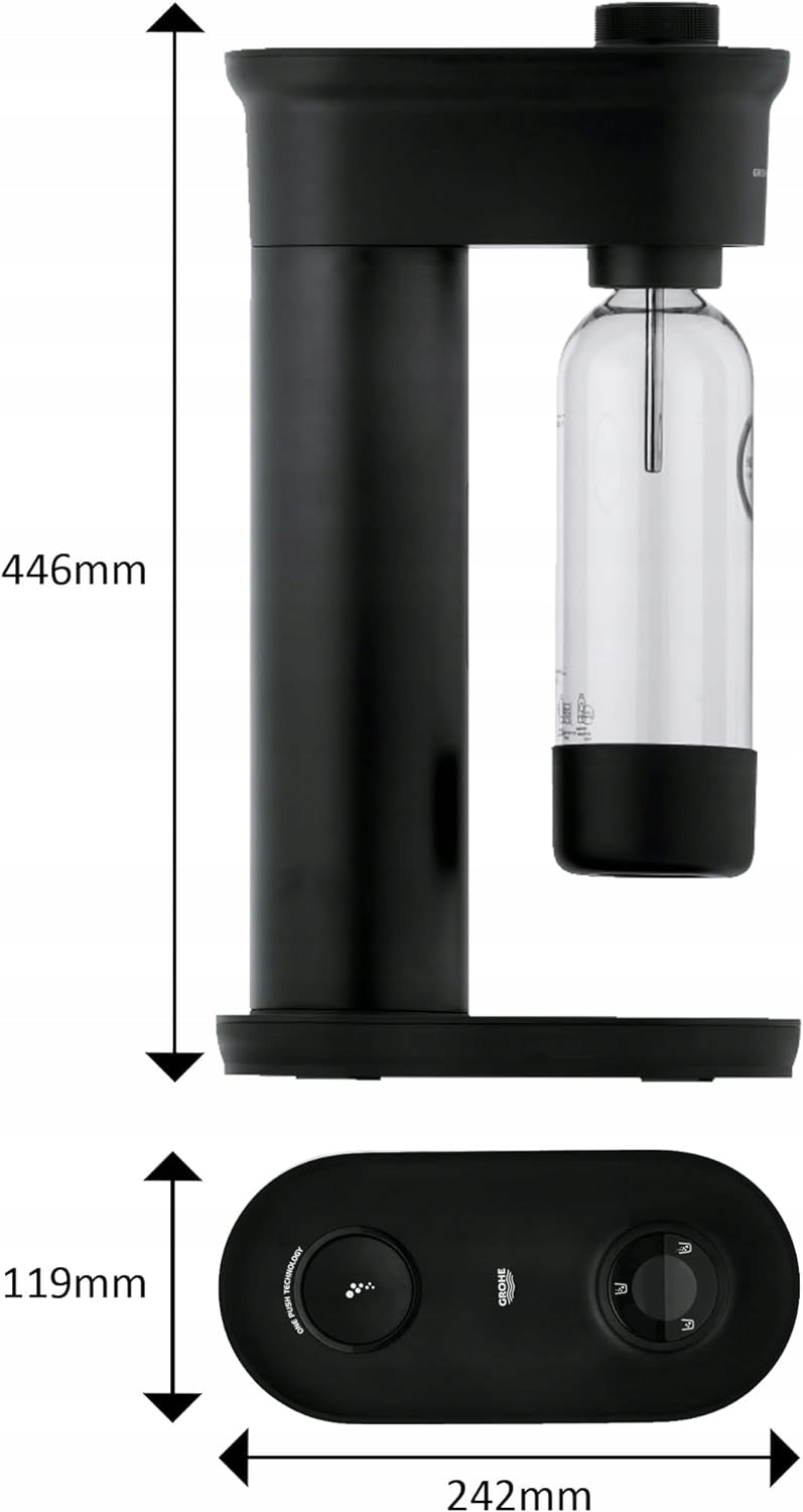 GROHE BLUE FIZZ saturator for sparkling water with indicator Brand Grohe