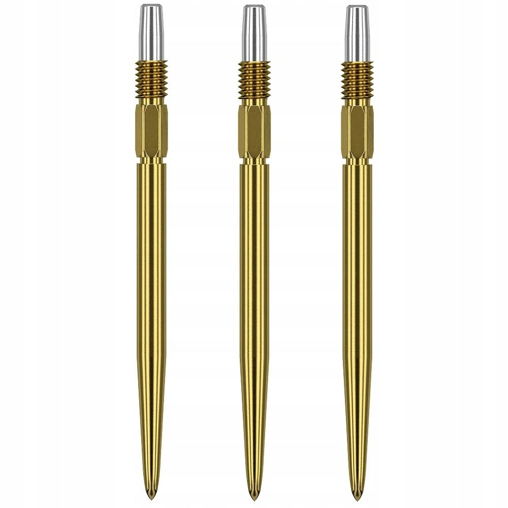 Metalinės adatėlės Target Swiss Smooth, 30 mm, aukso spalvos, 3 vnt.
