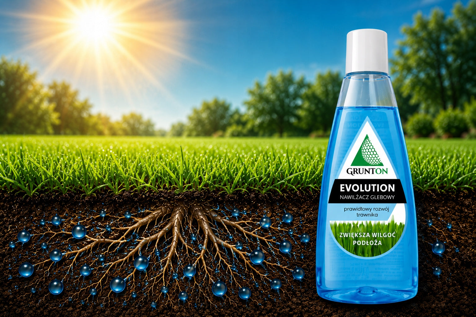 GRUNTON Evolution Liquid Concentrate Lawn Grass Humidifier 200ml 2 ary Product weight with unit packaging 0.2 kg