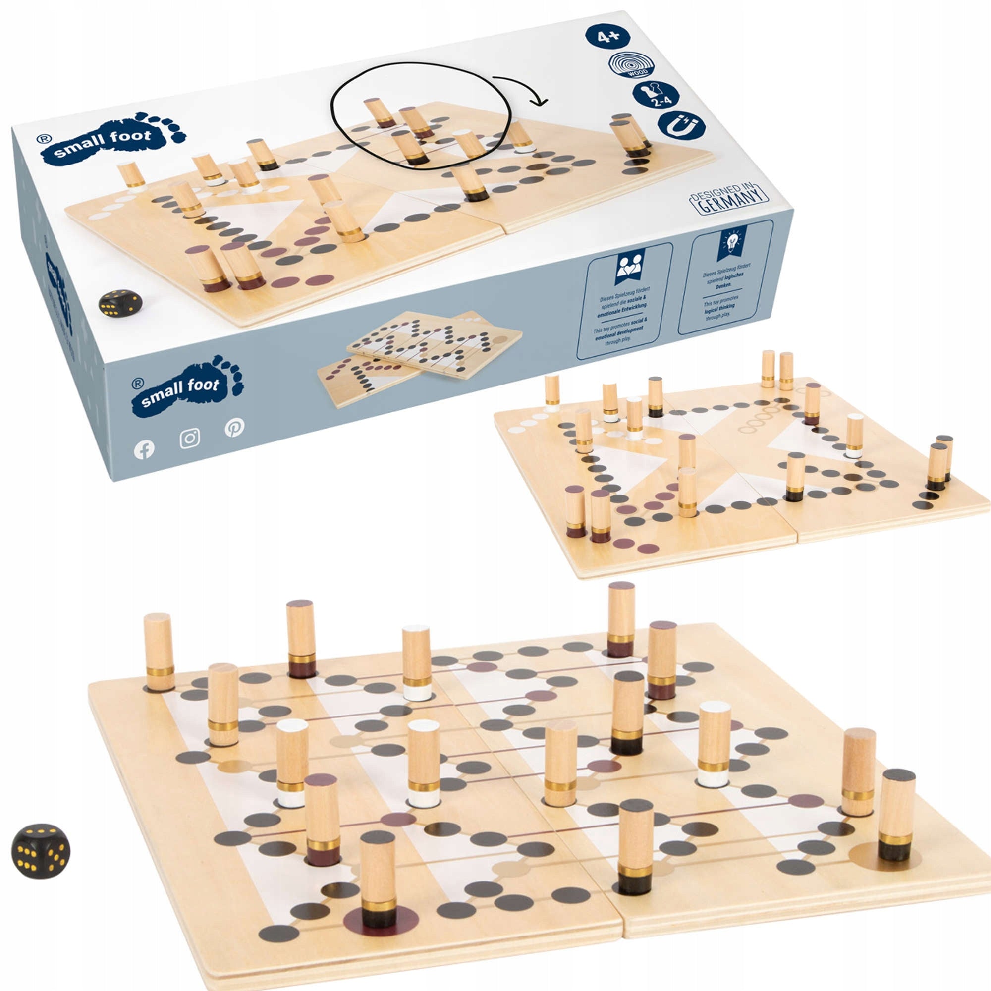 Stalo žaidimas Auksinis leidimas Small Foot 2-in-1
