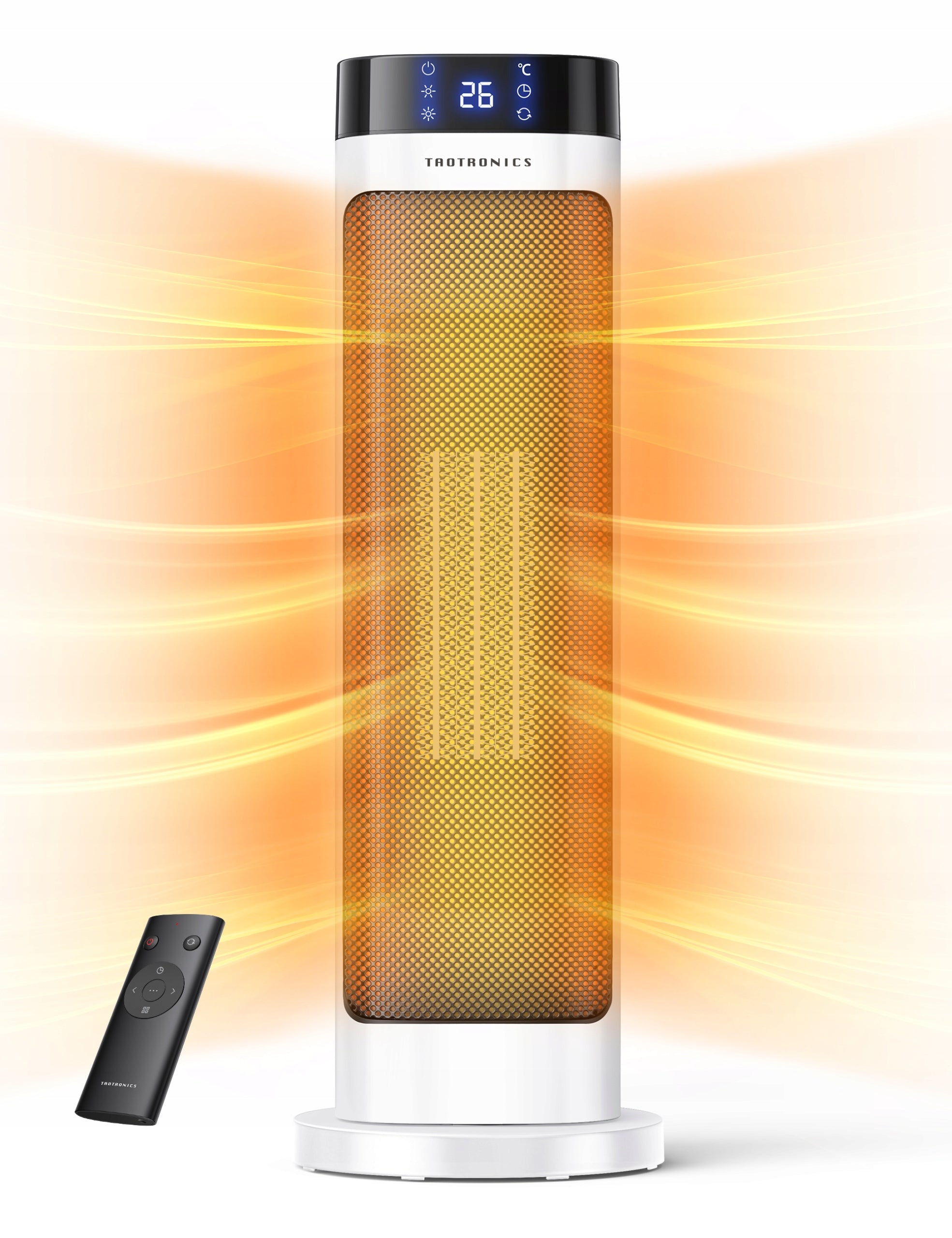 Heizgerät mit Keramikheizelementen und Fernbedienung TaoTronics TT-HE018, weiß 
