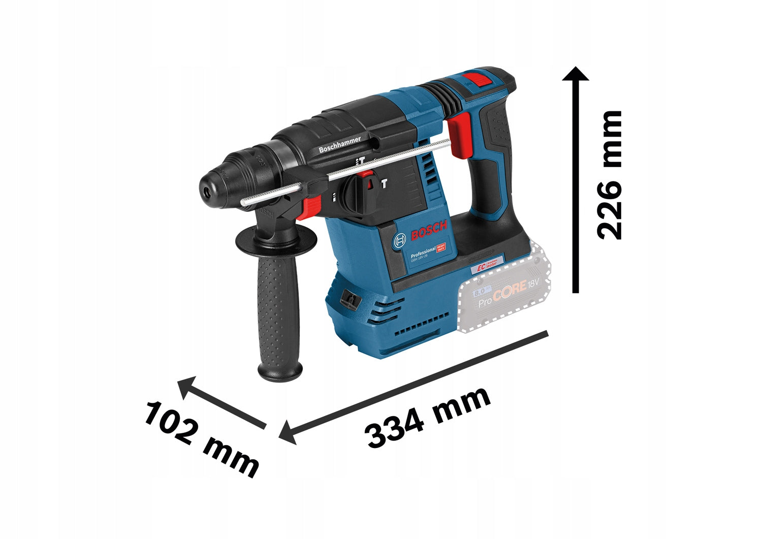 GSA18-28 (solo) Reciprocating saw 18 V stroke 28 mm 0-2900 rpm/min.EC carton Brand Bosch Professional