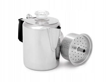 GSI Glacier Stainless Coffee Percolator 3 Color gray