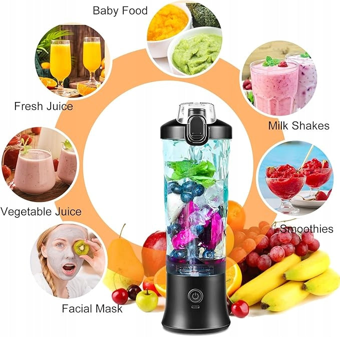 GSM A9 Portable Wireless Blender Shaker 600ML BPA 270W 2in1 Cocktails Manufacturer code GSM A9 przenośny bezprzewodowy blender shaker