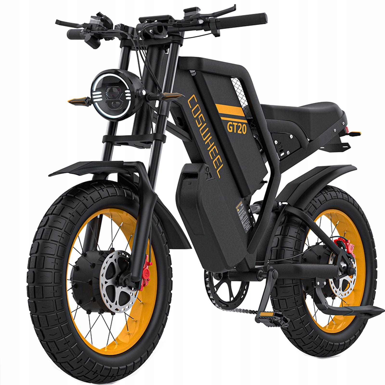 GT20 PRO 3000W Electric Vehicle with Two Motors 48V 40AH 50km/h 233KM MTB