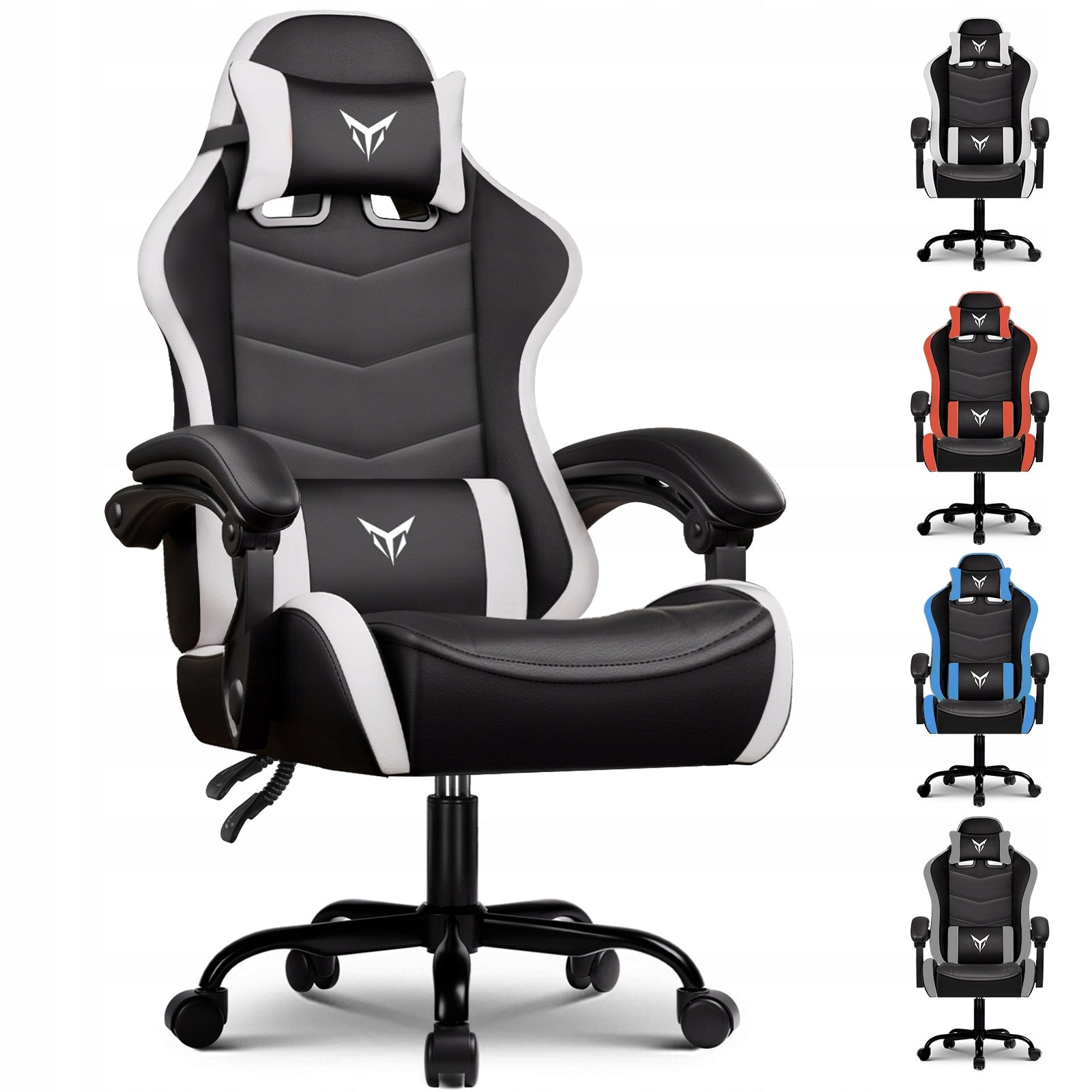 GTPLAYER Fotel Gamingowy, Ergonomiczny Fotel Biurowy, Biały